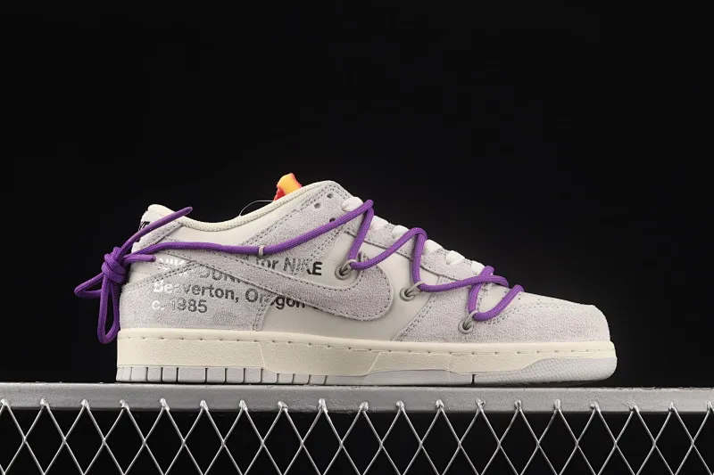 All Categories Nk SB Dunk Series Nk SB Dunk Low Low-top Sneakers #ZG Version OF x Nk Dunk Low OW Suede SB Smashed Backboard Fashion Casual Sneakers DJ0950-101